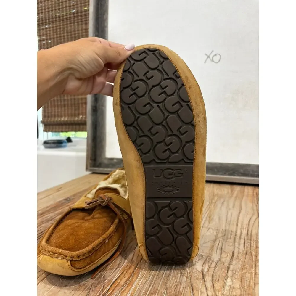 UGG Men's Byron Slippers Size 10 Sheepskin Lined
